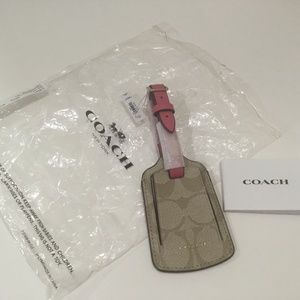 NWT Coach luggage tag